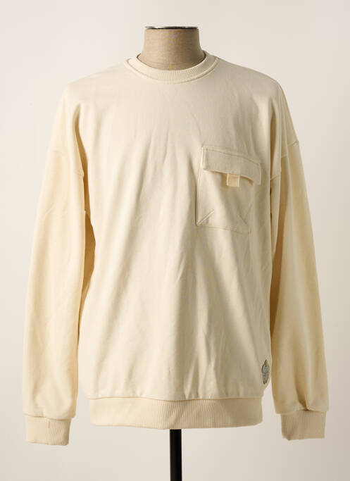 Sweat-shirt beige TOURIST LEMC pour homme