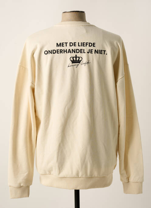 Sweat-shirt beige TOURIST LEMC pour homme