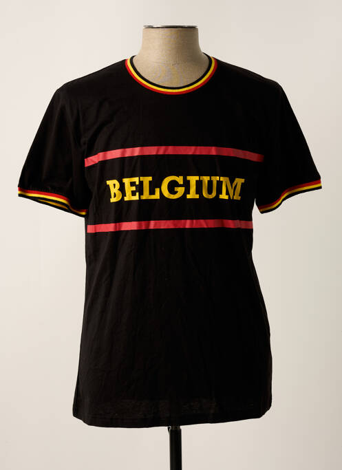 T-shirt noir BELGIUM pour homme