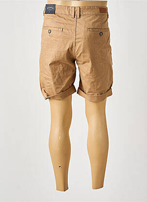 Bermuda coupe droite taille normale marron BRUCE & BUTLER  homme