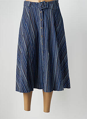 Jupe mi-longue taille à pinces bleu LE FABULEUX MARCEL DE BRUXELLES femme