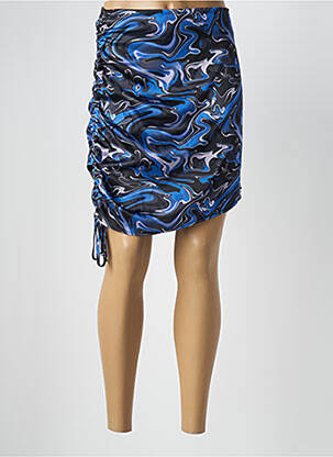 Jupe courte taille haute bleu OLGA LEYERS femme