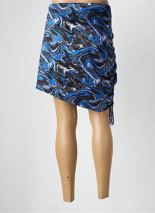 Jupe courte taille haute bleu OLGA LEYERS femme