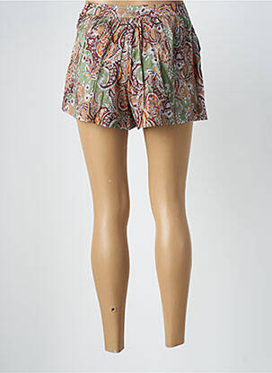 Short taille à pinces taille haute marron MANGO femme