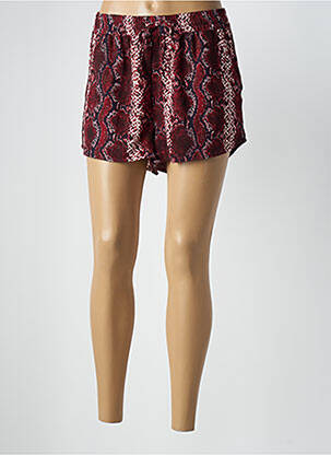Short taille haute taille haute rouge ONLY femme