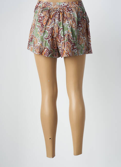 Short taille à pinces taille haute marron MANGO femme