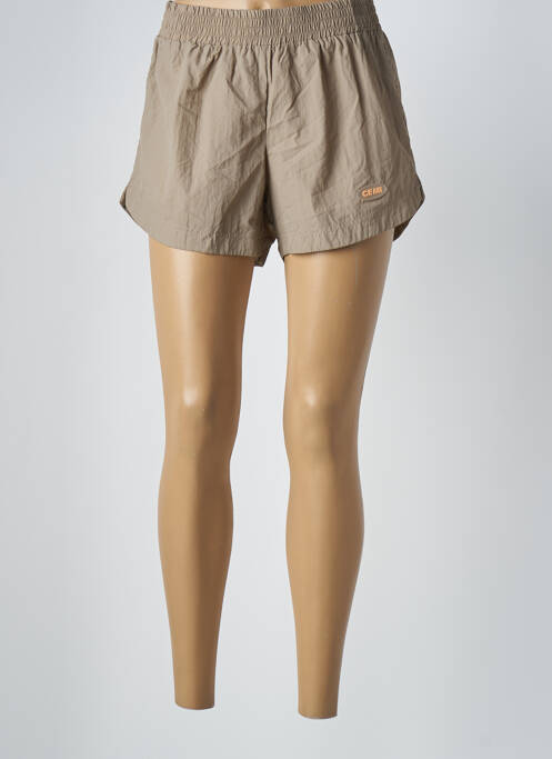 Short beige CEMI pour femme