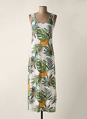 Robe de plage sans manche blanc BANANA MOON femme