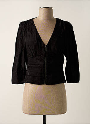 Blouse manches 3/4 manches 3/4 noir IKKS femme