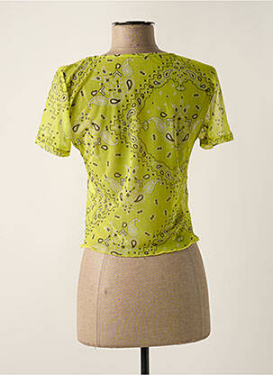 Top stretch manches courtes vert BANANA MOON femme