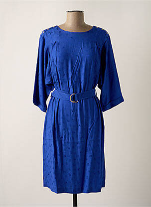 Robe mi-longue bleu IKKS pour femme