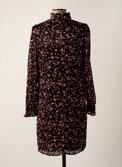Robe mi-longue coupe fluide manches longues noir IKKS femme