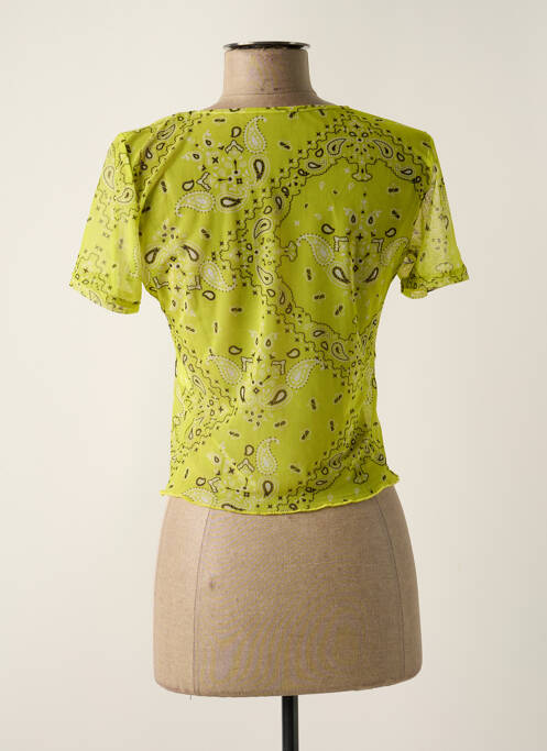 Top stretch manches courtes vert BANANA MOON femme