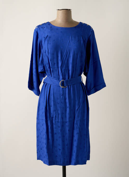 Robe mi-longue bleu IKKS pour femme