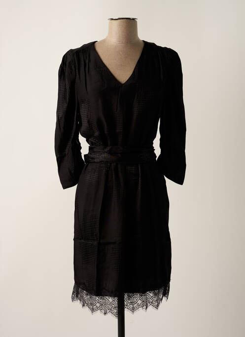 Robe mi-longue noir IKKS pour femme