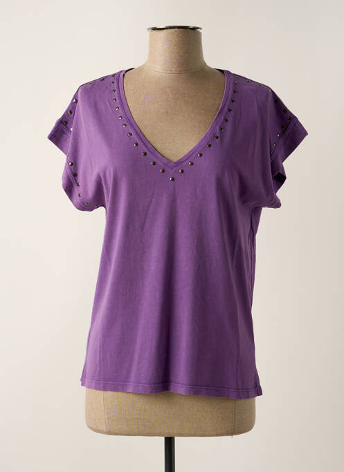 T-shirt violet IKKS pour femme