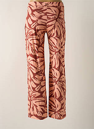 Pantalon large coupe fluide taille haute rose BANANA MOON femme
