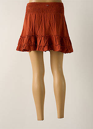 Jupe courte taille haute marron BANANA MOON femme