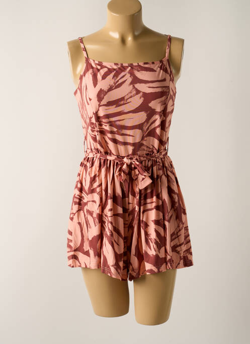 Combishort col carré fines bretelles rose BANANA MOON femme