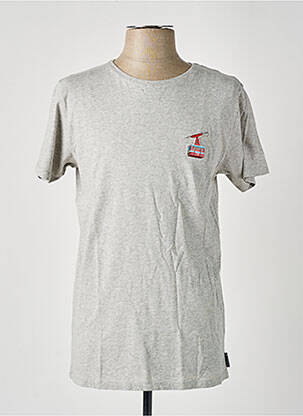 T-shirt tissage chiné manches courtes gris PULL IN homme
