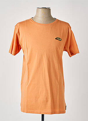 T-shirt broderie manches courtes orange PULL IN homme