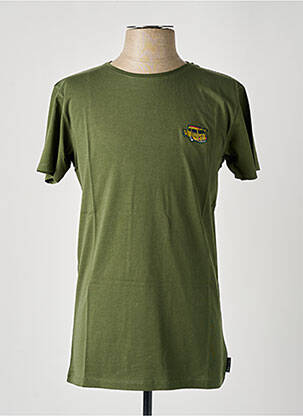 T-shirt broderie manches courtes vert PULL IN homme