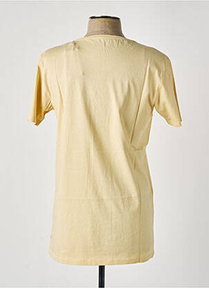 T-shirt broderie manches courtes jaune PULL IN homme