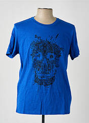 T-shirt bleu IKKS pour homme seconde vue