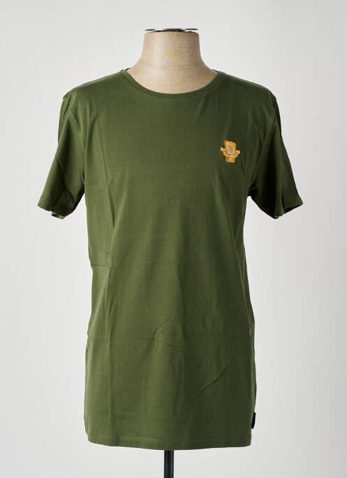 T-shirt broderie manches courtes vert PULL IN homme