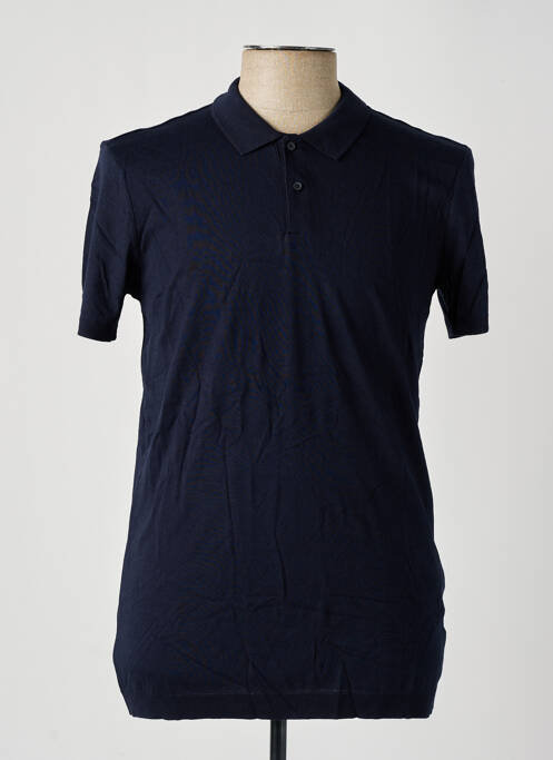 Polo bleu IKKS pour homme