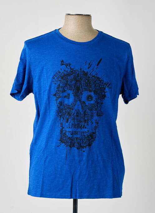 T-shirt bleu IKKS pour homme