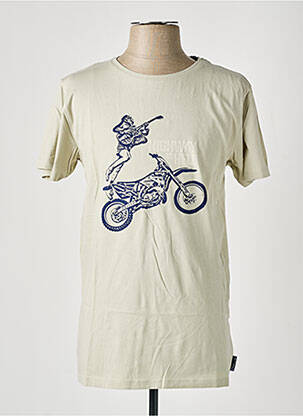 T-shirt stretch manches courtes vert PULL IN homme