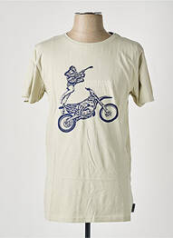 T-shirt stretch manches courtes vert PULL IN homme
