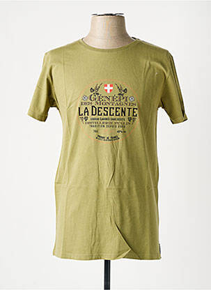 T-shirt stretch manches courtes vert PULL IN homme