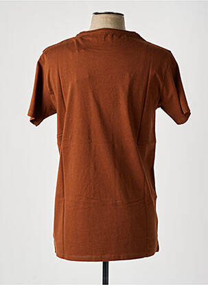 T-shirt stretch manches courtes marron PULL IN homme
