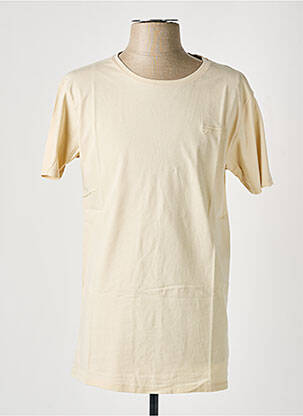 T-shirt broderie manches courtes beige PULL IN homme
