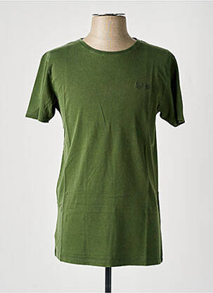 T-shirt broderie manches courtes vert PULL IN homme