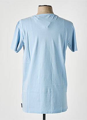T-shirt broderie manches courtes bleu PULL IN homme