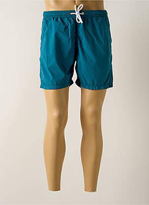 Short de bain effet matière satinée bleu BANANA MOON homme