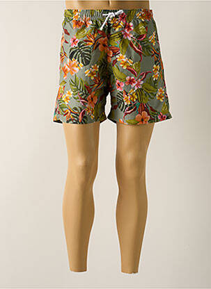 Short de bain imprimé tie and dye vert BANANA MOON homme