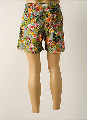 Short de bain imprimé tie and dye vert BANANA MOON homme