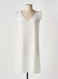 Robe mi-longue coupe fluide manches courtes blanc IT HIPPIE femme