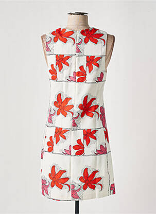 Robe courte sans manche sans manche blanc DESIGUAL femme