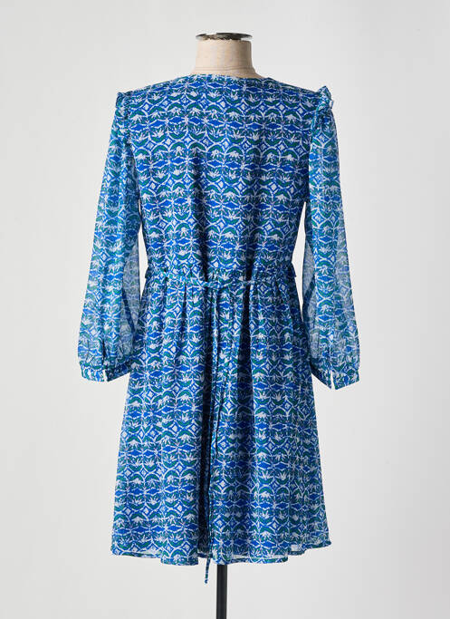 Robe courte bleu MAJOLICA pour femme