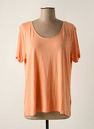 Top coupe fluide manches courtes orange KAPORAL femme
