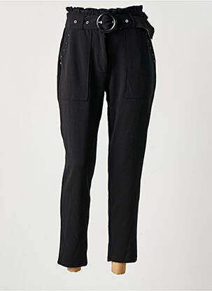 Pantalon chino poches taille haute noir KAPORAL femme