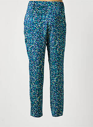 Pantalon chino poches taille haute bleu MOLLY BRACKEN femme