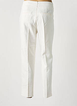 Pantalon 7/8 taille à pinces taille normale beige MORGAN femme