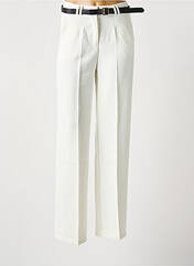 Pantalon large blanc LULUMARY pour femme seconde vue