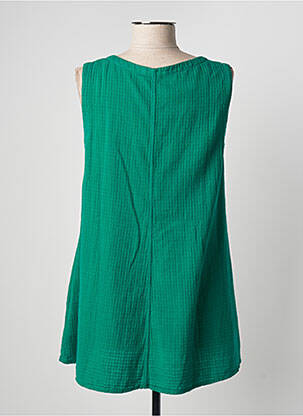 Tunique sans manche tissage crêpe vert MES SOEURS ET MOI femme